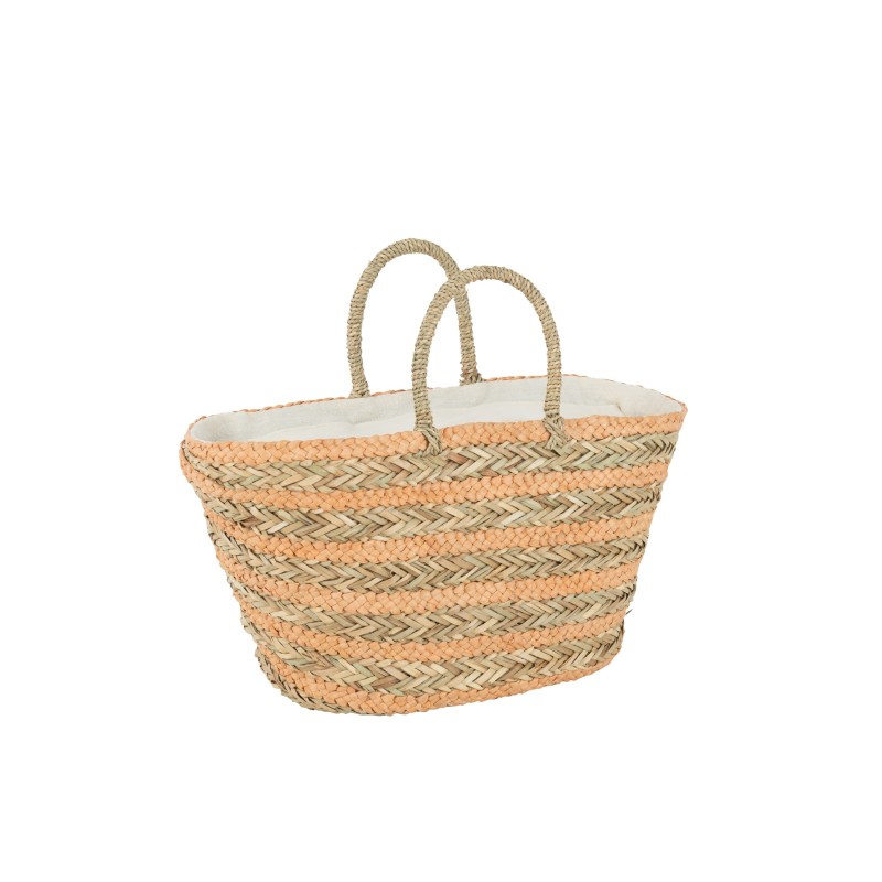 Sac panier en bois naturel 53x22x46 cm