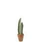 Cactus artificiel 3 branches en pot en plastique vert 14x14x47 cm Cactus artificiel 3 branches en pot en plastique vert 14x14x47 cm