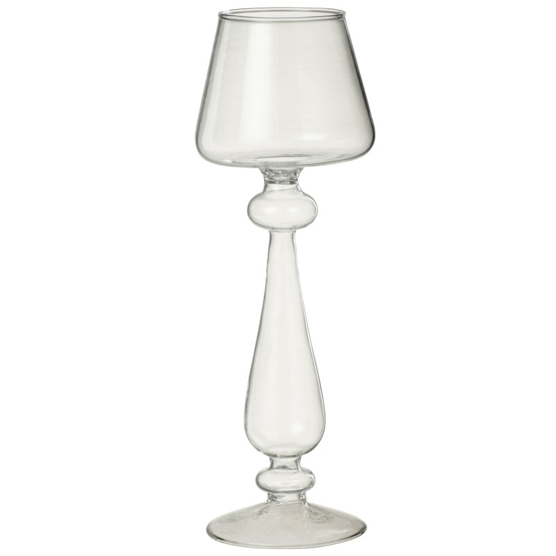 Chandelier en forme de verre en verre transparent 10x10x28 cm