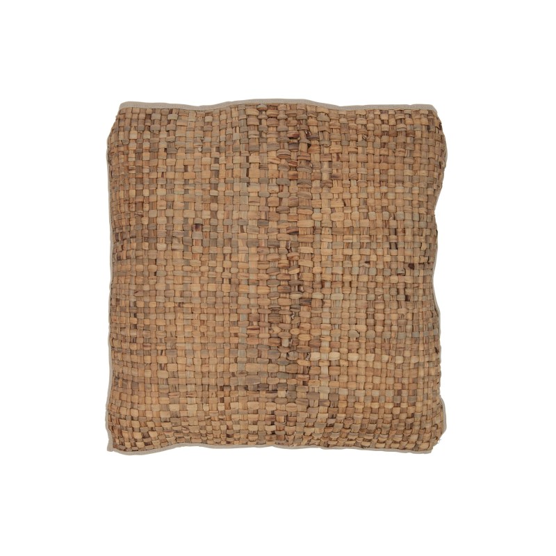 Coussin carré en textile naturel 70x70x10 cm Coussin carré en textile naturel 70x70x10 cm