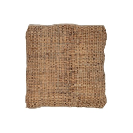 Cuscino quadrato in tessuto naturale 70x70x10 cm