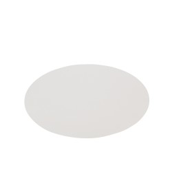 Set de table rond en plastique blanc 38x38x1 cm