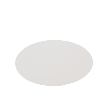 Set de table rond en plastique blanc 38x38x1 cm