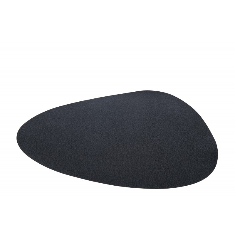 Set de table pierre en plastique noir 44x37x1 cm