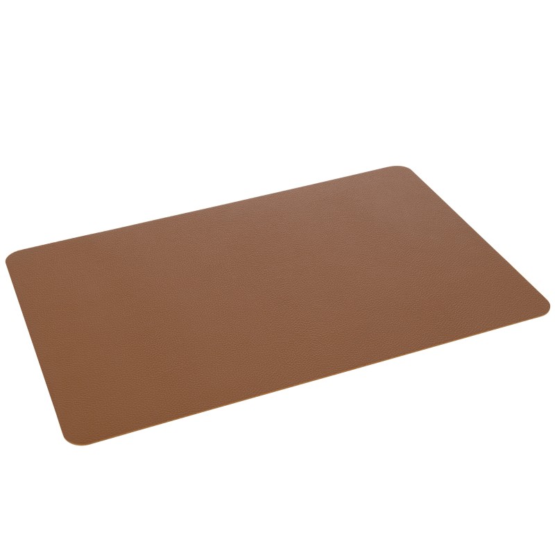 Set de table rectangle en plastique cognac 35x45x1 cm