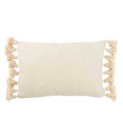 Coussin rectangulaire en polyester Saumon 40x60x10cm