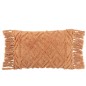 Cuscino rettangolare con sottofondo in cotone salmone 78x40x15 cm Cuscino rettangolare con sottofondo in cotone salmone 78x40x15 cm