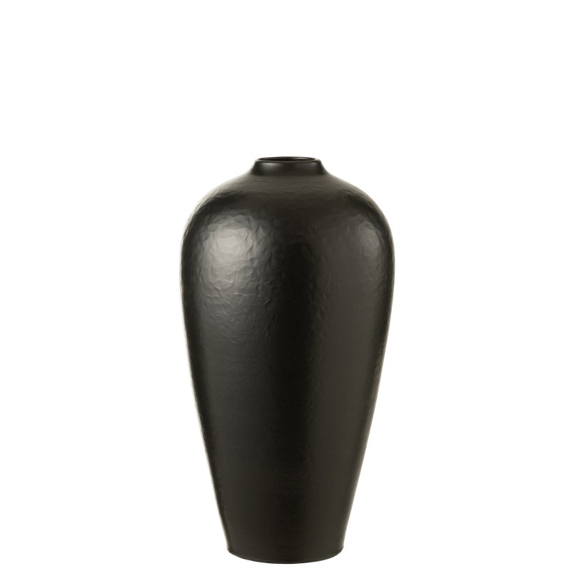 Vase long en céramique noir 26x26x50 cm Vase long en céramique noir 26x26x50 cm