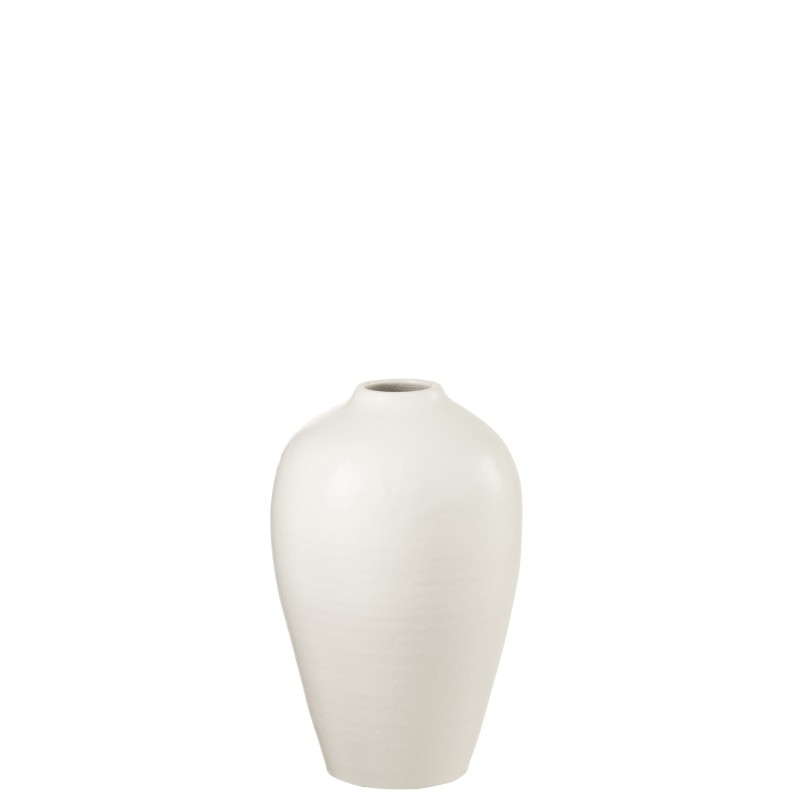 Vase en céramique blanc 22x22x35 cm Vase en céramique blanc 22x22x35 cm