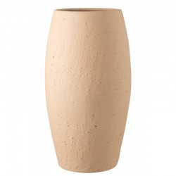 Vase en céramique beige 31x31x60 cm