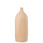 Vase col bouteille en céramique beige 14x14x40 cm Vase col bouteille en céramique beige 14x14x40 cm