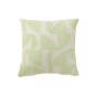 Cuscino quadrato con forme geometriche in tessuto verde 43x43x10 cm Cuscino quadrato con forme geometriche in tessuto verde 43x43x10 cm
