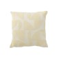 Cuscino quadrato con motivi geometrici in tessuto giallo 43x43x10 cm Cuscino quadrato con motivi geometrici in tessuto giallo 43x43x10 cm