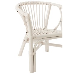 Chaise pour enfant en bois blanc 41x44x52 cm