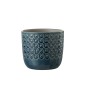 Cache-pot en céramique bleu 17.5x17.5x15.5 cm Cache-pot en céramique bleu 17.5x17.5x15.5 cm