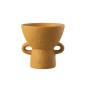 Cache-pot en ciment ocre 25x25x25.5 cm Cache-pot en ciment ocre 25x25x25.5 cm