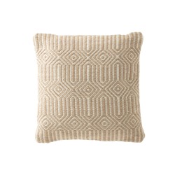 Cuscino in tessuto naturale a fantasia 42x44x10 cm
