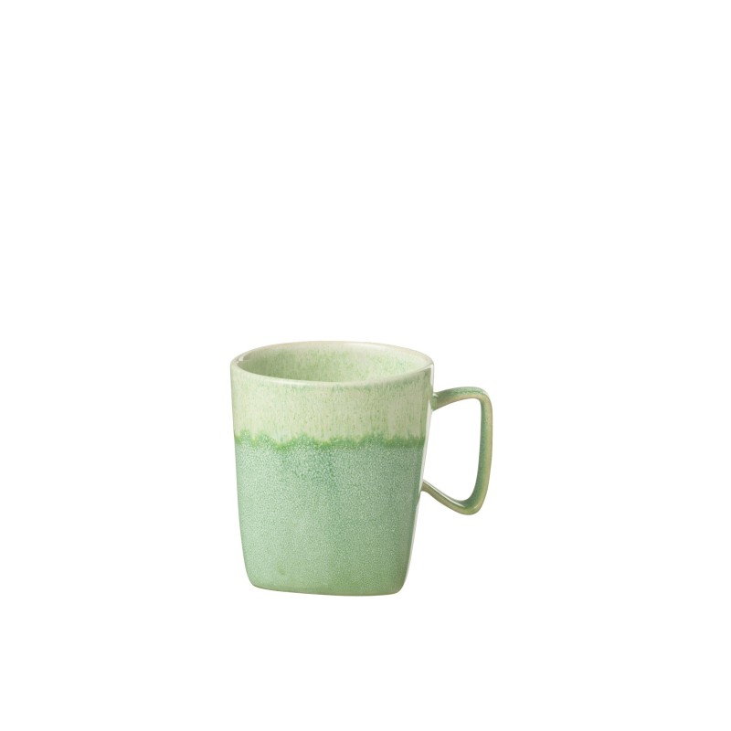 Mug en porcelaine vert 9x9x10 cm