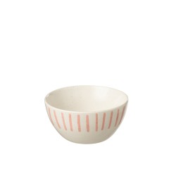 Bol en porcelaine rose 16x16x8 cm