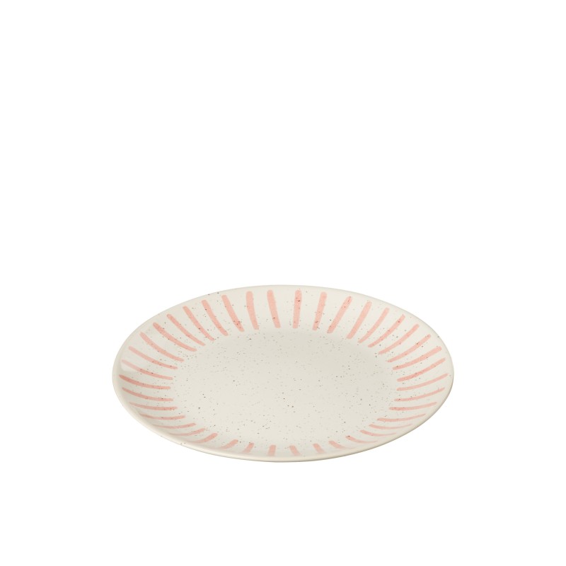 Assiette plate Rose