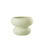 Cache-pot en céramique verte 19.5x19.5x15 cm