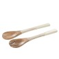 Set de 2 couverts à salade en bois multicouleur 33x7x2 cm Set de 2 couverts à salade en bois multicouleur 33x7x2 cm