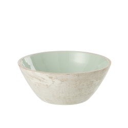 Saladier en bois multicouleur 30x30x12 cm