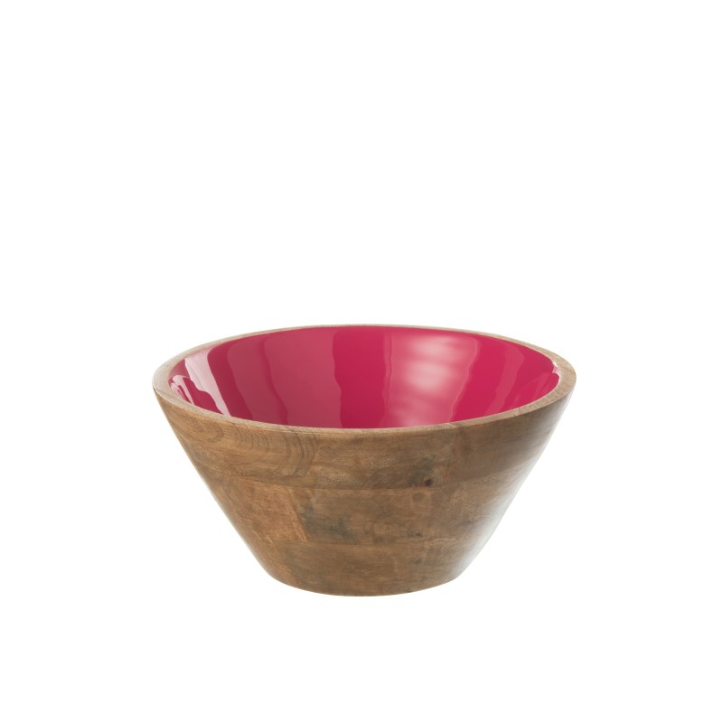 BOWL KOS WOOD FUSCHIA MEDIUM