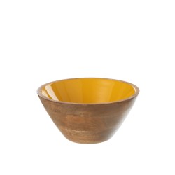 Saladier en bois multicouleur 24x24x12 cm
