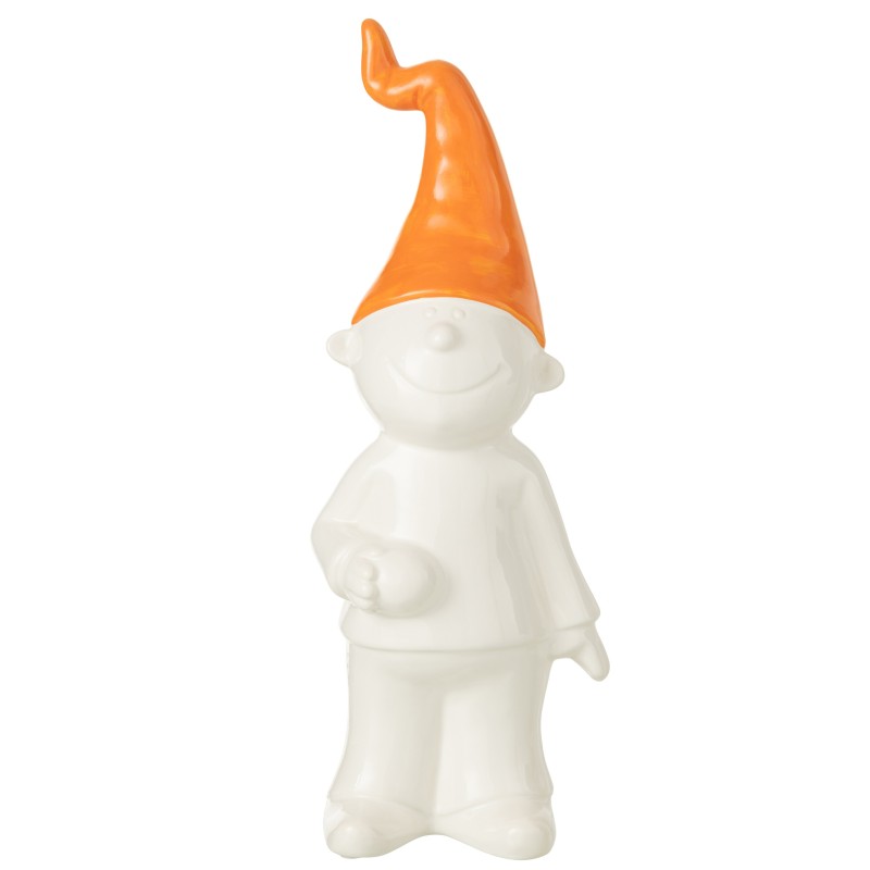 Gnome debout en céramique multicouleur 15x11x40 cm