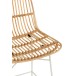 Chaise de bar avec pieds métal en bois naturel 47x42x92 cm Chaise de bar avec pieds métal en bois naturel 47x42x92 cm