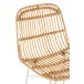Chaise de bar avec pieds métal en bois naturel 47x42x92 cm Chaise de bar avec pieds métal en bois naturel 47x42x92 cm