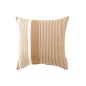 Cuscino di linea quadrata in cotone marrone 50x50x10 cm Cuscino di linea quadrata in cotone marrone 50x50x10 cm