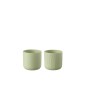 Set de 2 macetas de cerámica verde menta 11x11x11 cm Set de 2 macetas de cerámica verde menta 11x11x11 cm