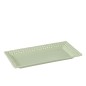 Plat rectangle en céramique vert 32x18x4 cm Plat rectangle en céramique vert 32x18x4 cm