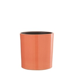 Vaso di fiori in ceramica rosa 21x21x21 cm