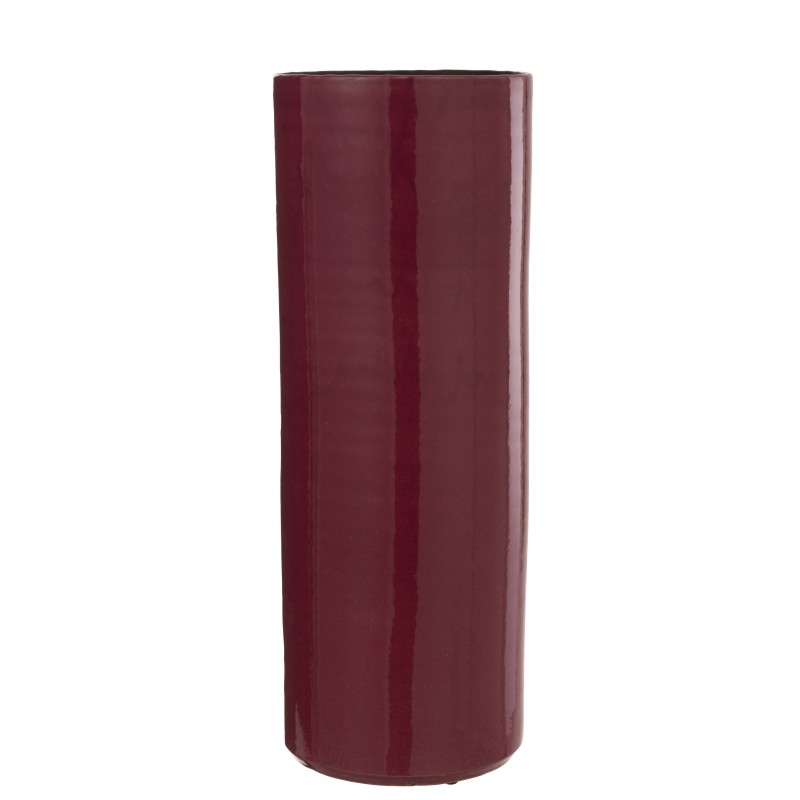 Vase haut en céramique fuchsia 18x18x47 cm Vase haut en céramique fuchsia 18x18x47 cm
