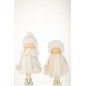 Lot de 2 filles en  blanc 18x18x45 cm
