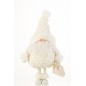 Papá Noel de resina blanco de 29x19x47 cm