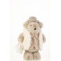 Oso con bolso de mano en color beige de 25x19x41 cm