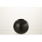 Vase boule en métal noir 15x15x14 cm Vase boule en métal noir 15x15x14 cm