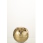 Vase boule avec trous en métal doré 15x15x9 cm Vase boule avec trous en métal doré 15x15x9 cm