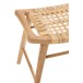 Tabouret en bois naturel 33.5x56.5x47.5 cm Tabouret en bois naturel 33.5x56.5x47.5 cm