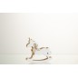 Licorne à bascule en bois blanc 13x12x3 cm Licorne à bascule en bois blanc 13x12x3 cm