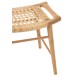 Tabouret en bois naturel 33.5x56.5x47.5 cm Tabouret en bois naturel 33.5x56.5x47.5 cm