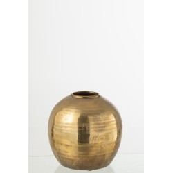 Vase en céramique doré 30x30x28 cm