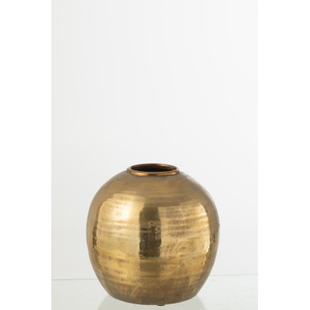 Vase en céramique doré 30x30x28 cm
