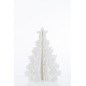 Árbol de Navidad de papel blanco 34x34x45 cm