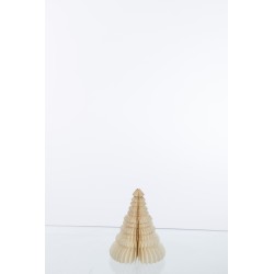 Suspension de Noël en Papier crème 15x15x13 cm