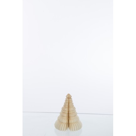 Suspension de Noël en Papier crème 15x15x13 cm